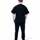 heavyweight tshirt schwarz laey mit model